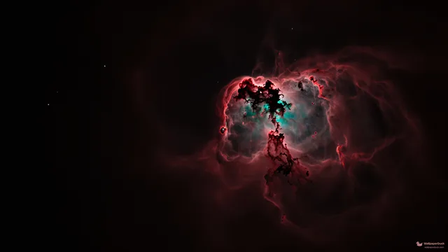 Crimson Void Nebula — Cosmic & astrophotography 4K wallpaper