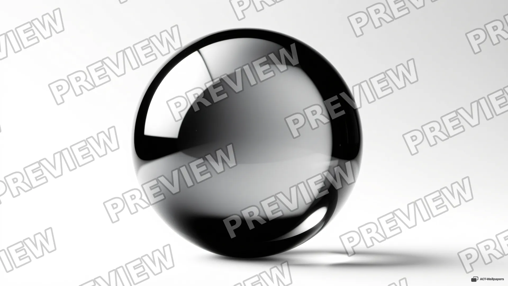 Chrome Sphere Void — Chrome texture 4K wallpaper
