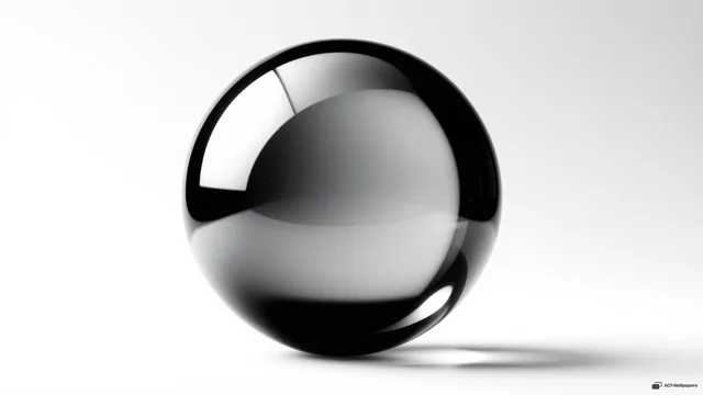 Chrome Sphere Void — Chrome texture 4K wallpaper