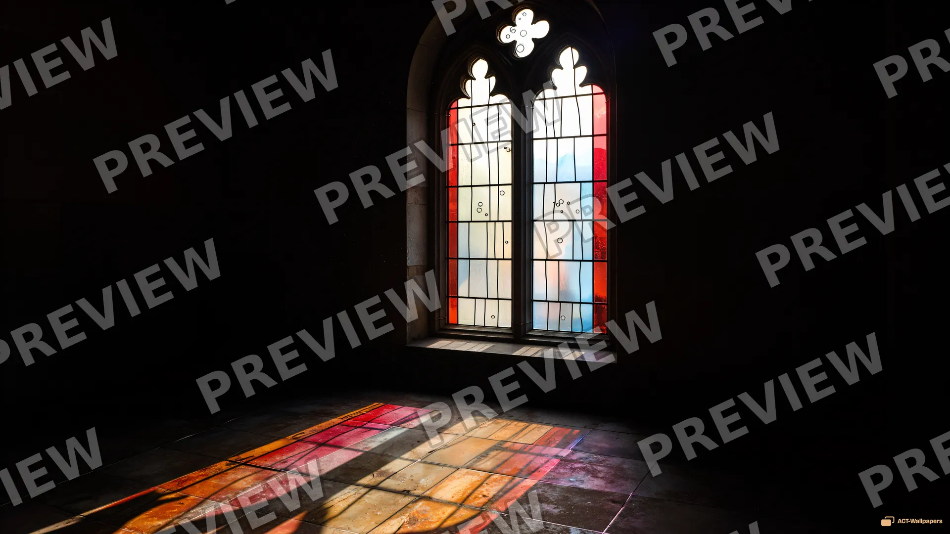 Stained Light Study — Stained-glass light 4K wallpaper