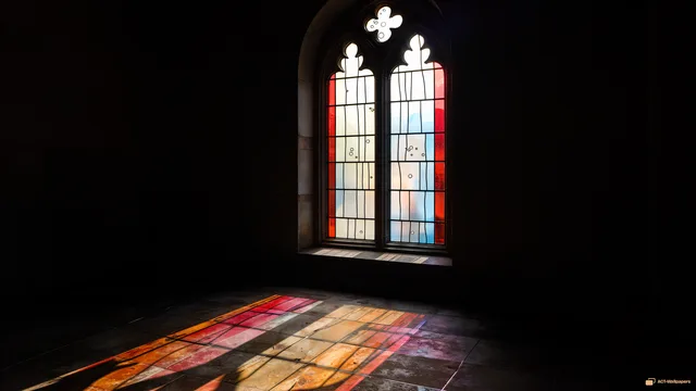 Stained Light Study — Stained-glass light 4K wallpaper