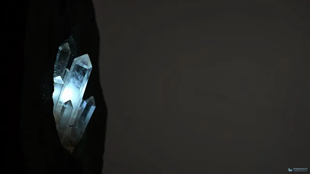 Obsidian Geode Interior — Crystals & minerals 4K wallpaper