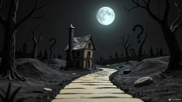 Whimsical Gothic Moon — Gothic tale 4K wallpaper