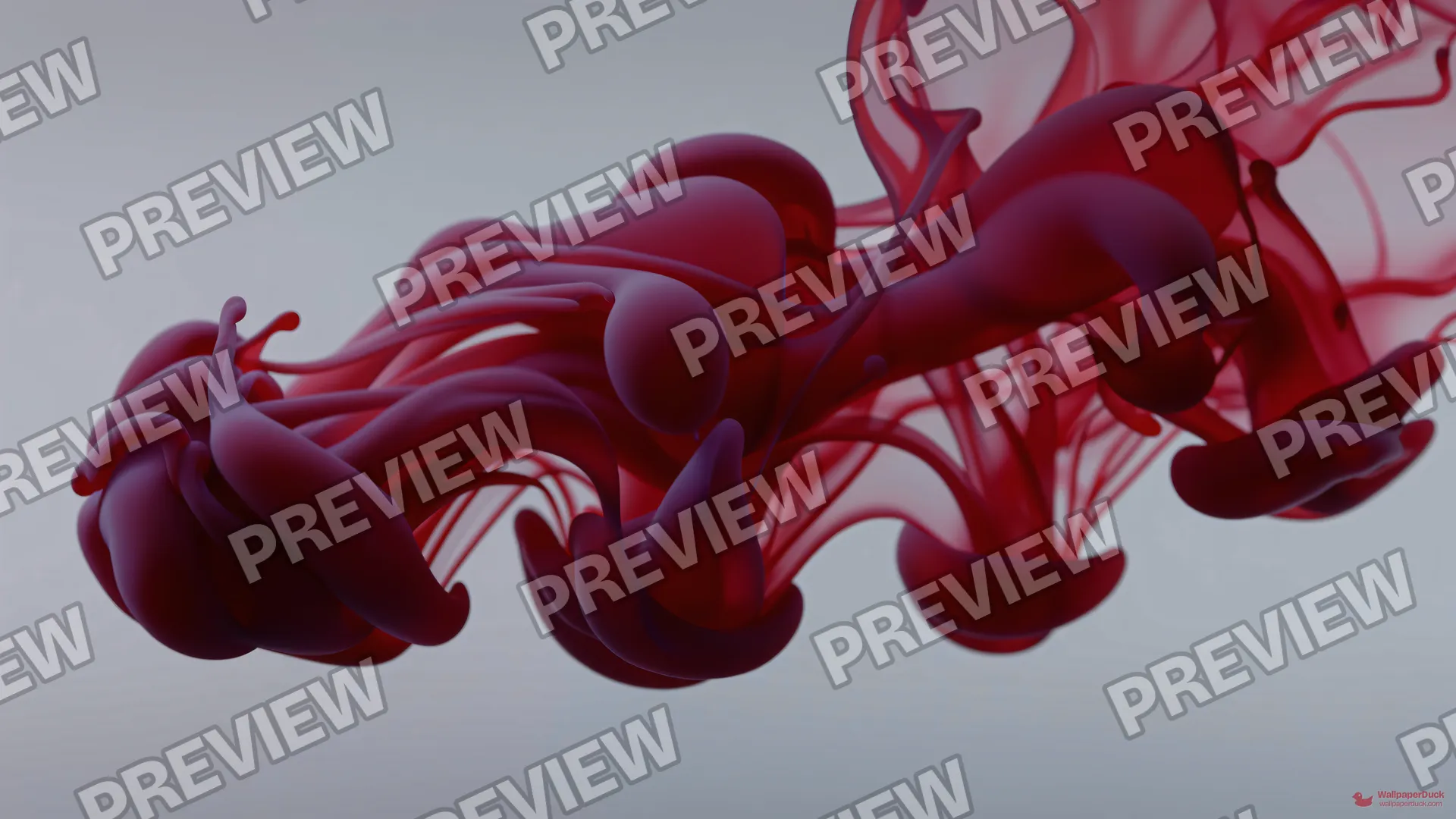 Crimson Ink Flow — Abstract fluid 4K wallpaper