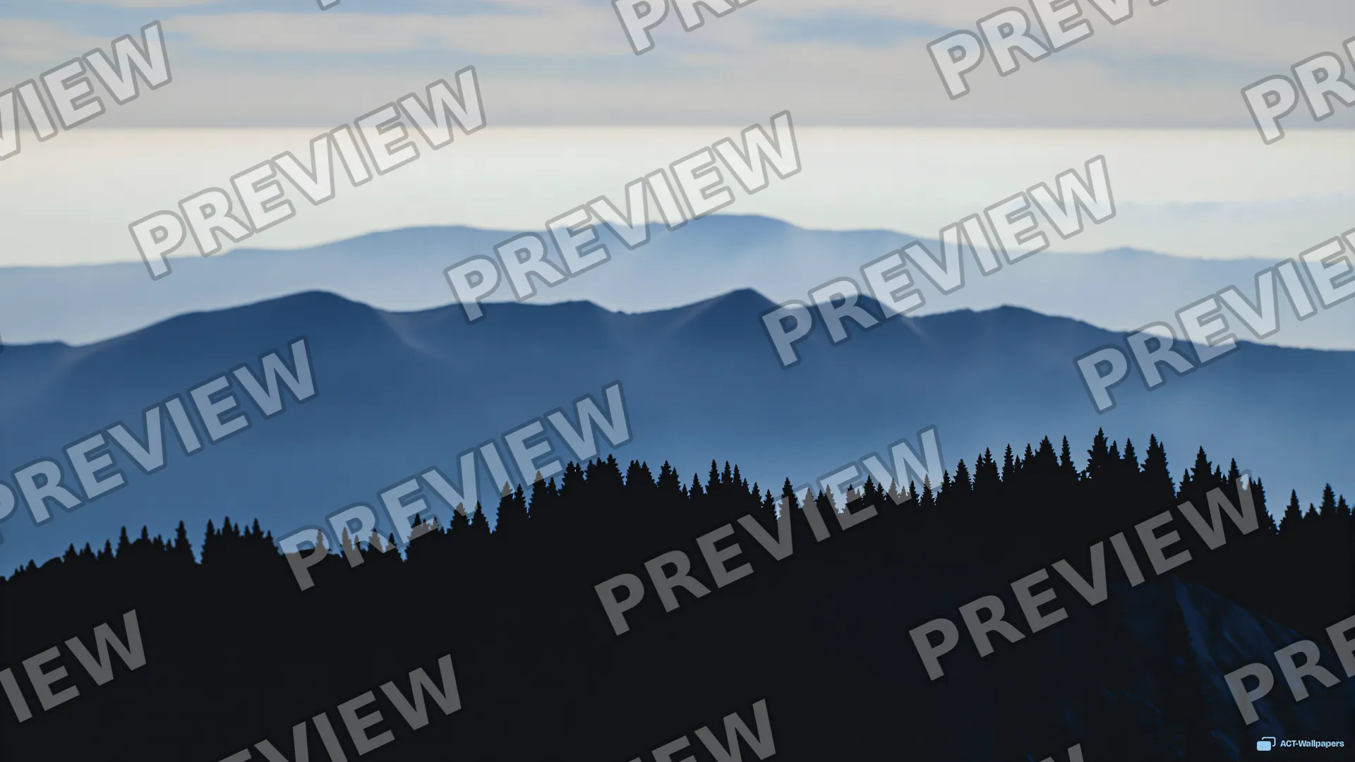 Layered Ridge Silhouettes — Layered silhouettes 4K wallpaper