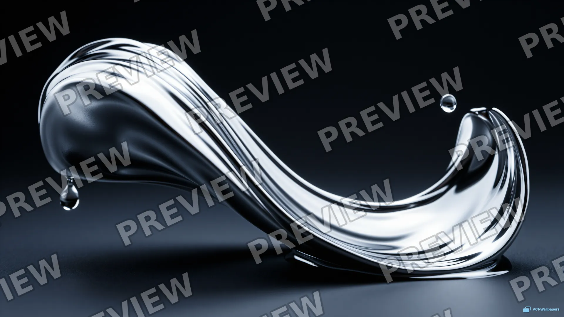 Chrome Wave Suspension — Chrome casting 4K wallpaper