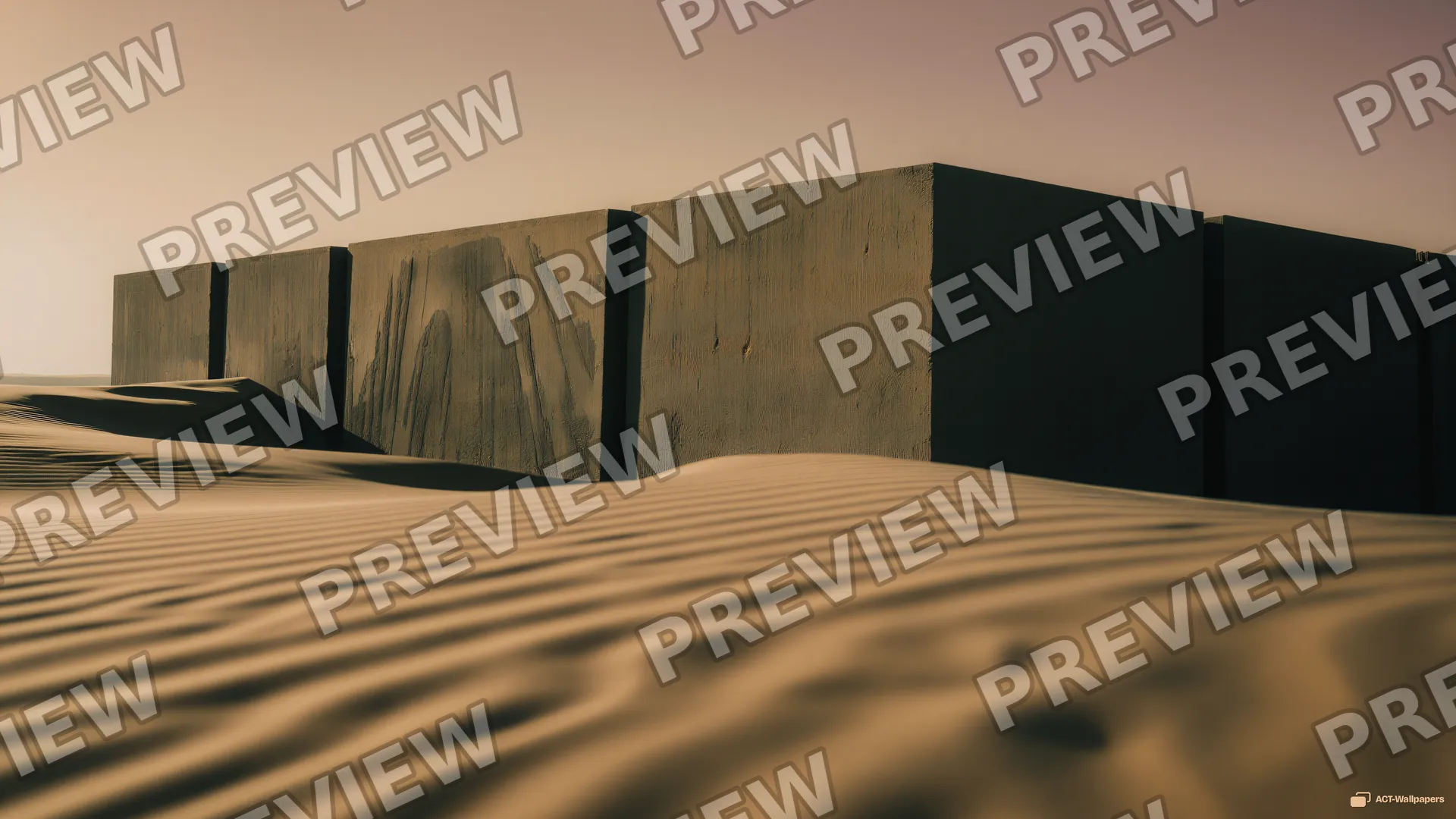 Desert Concrete Monolith — Desert concrete 4K wallpaper