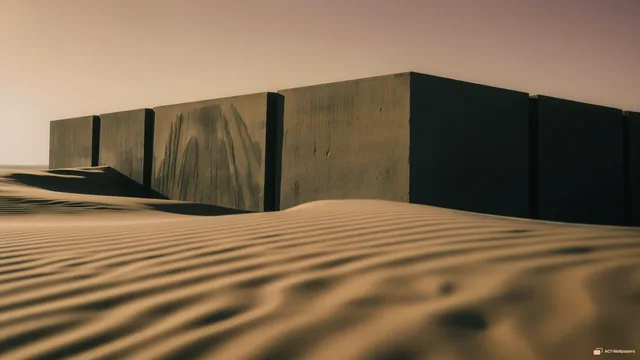 Desert Concrete Monolith — Desert concrete 4K wallpaper