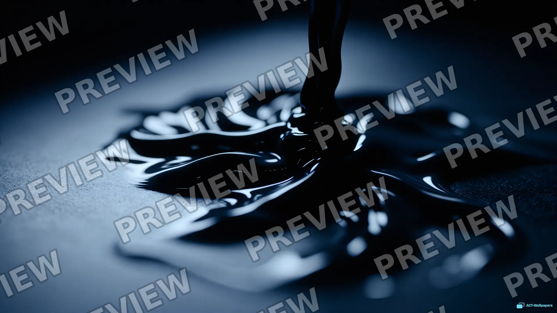 Viscous Oil Tendrils — Dark fluid 4K wallpaper