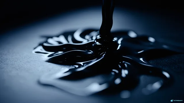 Viscous Oil Tendrils — Dark fluid 4K wallpaper