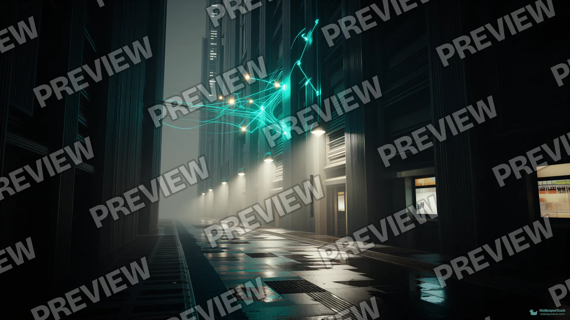 Neural City Synapse — Cyberpunk city 4K wallpaper