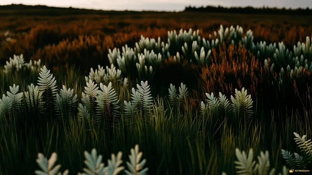 Sage Meadow Dusk — Sage atmosphere 4K wallpaper