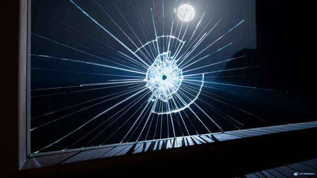 Suspended Shatter Geometry — Shattered glass 4K wallpaper