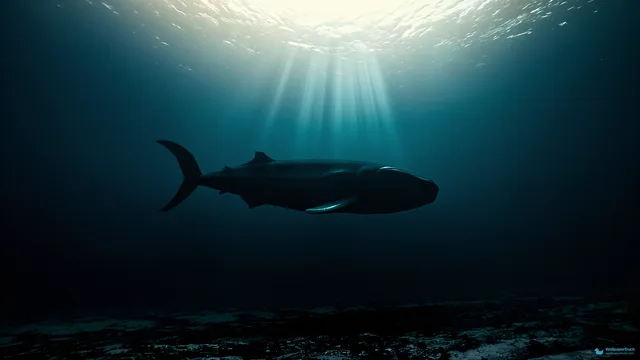 Abyssal Drift — Underwater 4K wallpaper