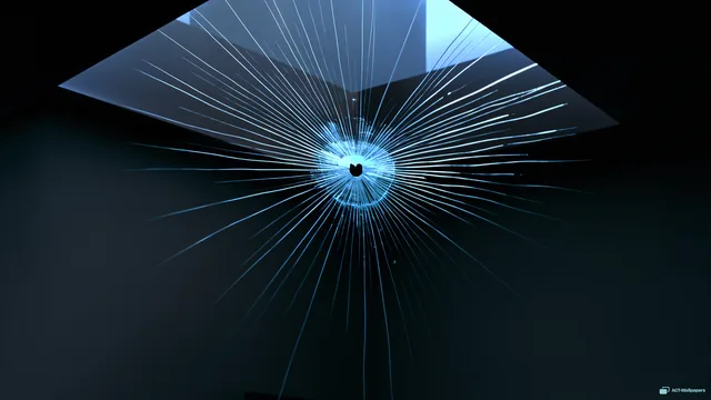 Skylight Fracture Moonlight — Shattered glass 4K wallpaper
