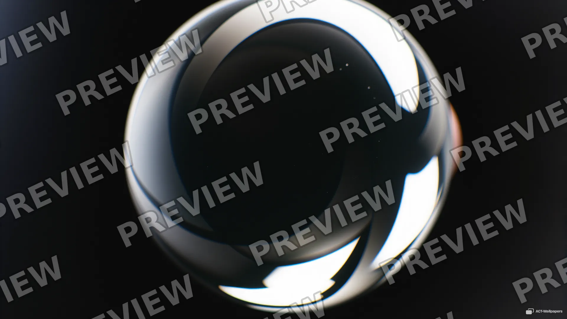 Chrome Sphere Void — Chrome texture 4K wallpaper