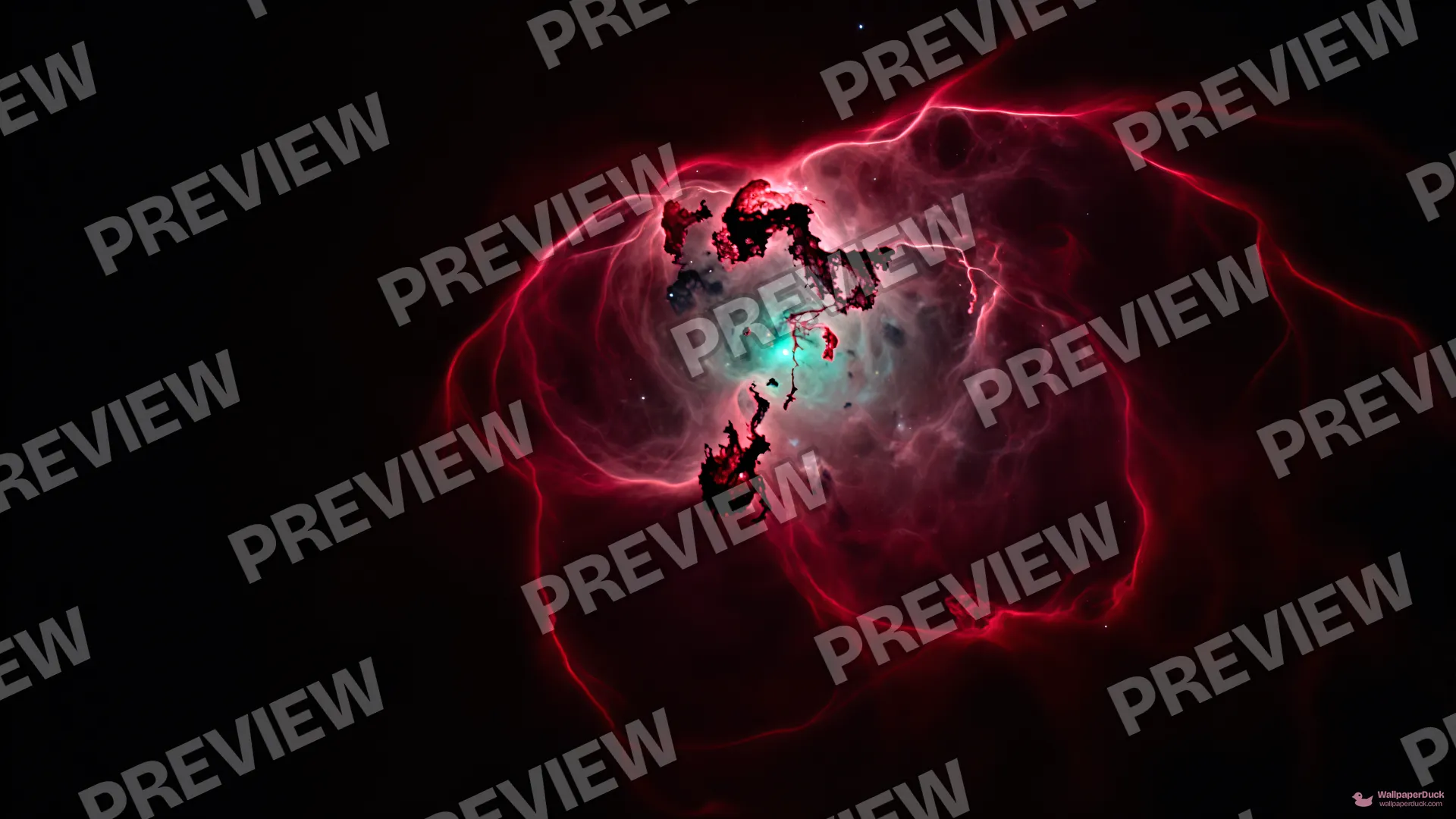 Crimson Emission Void — Cosmic & astrophotography 4K wallpaper
