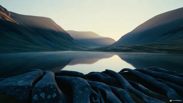 Highland Dawn Valley — Nature landscapes 4K wallpaper