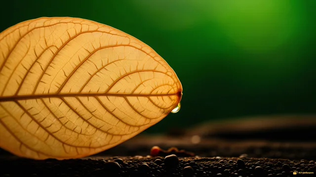 Amber Petal Macro — Botanical macro 4K wallpaper