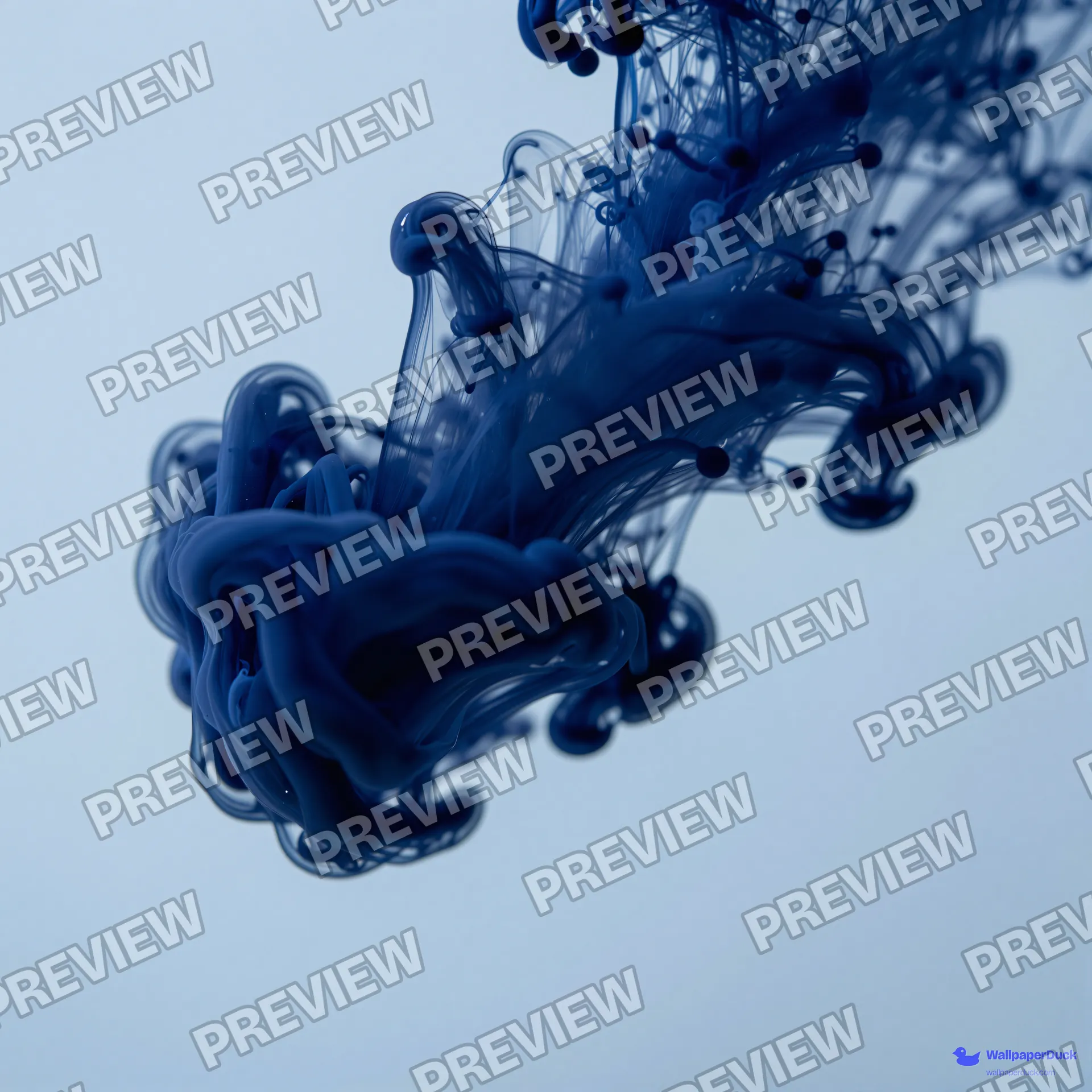 Indigo Ink Dispersion — Abstract fluid 4K wallpaper