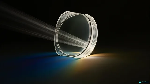 Optical Lens Refraction — Glass & light 4K wallpaper