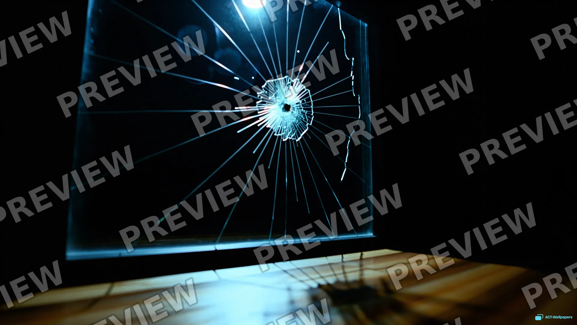 Shattered Moonlight Upward — Shattered glass 4K wallpaper