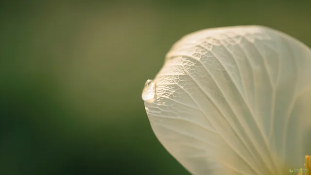 Translucent Petal Edge — Botanical macro 4K wallpaper