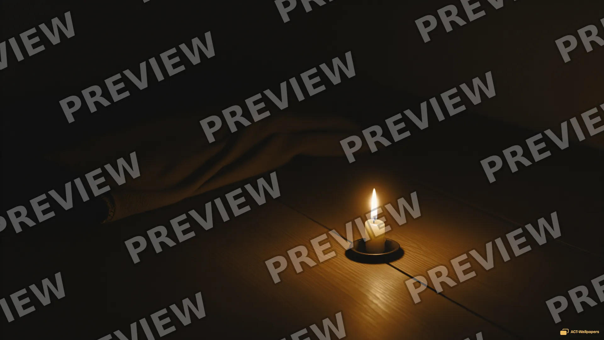 Amber Study Corner — Dark interiors 4K wallpaper