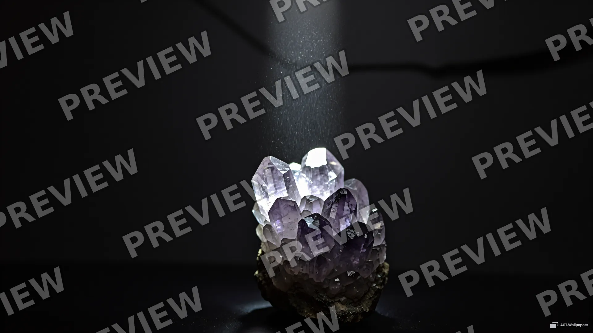 Amethyst Basalt Refraction — Crystals & minerals 4K wallpaper