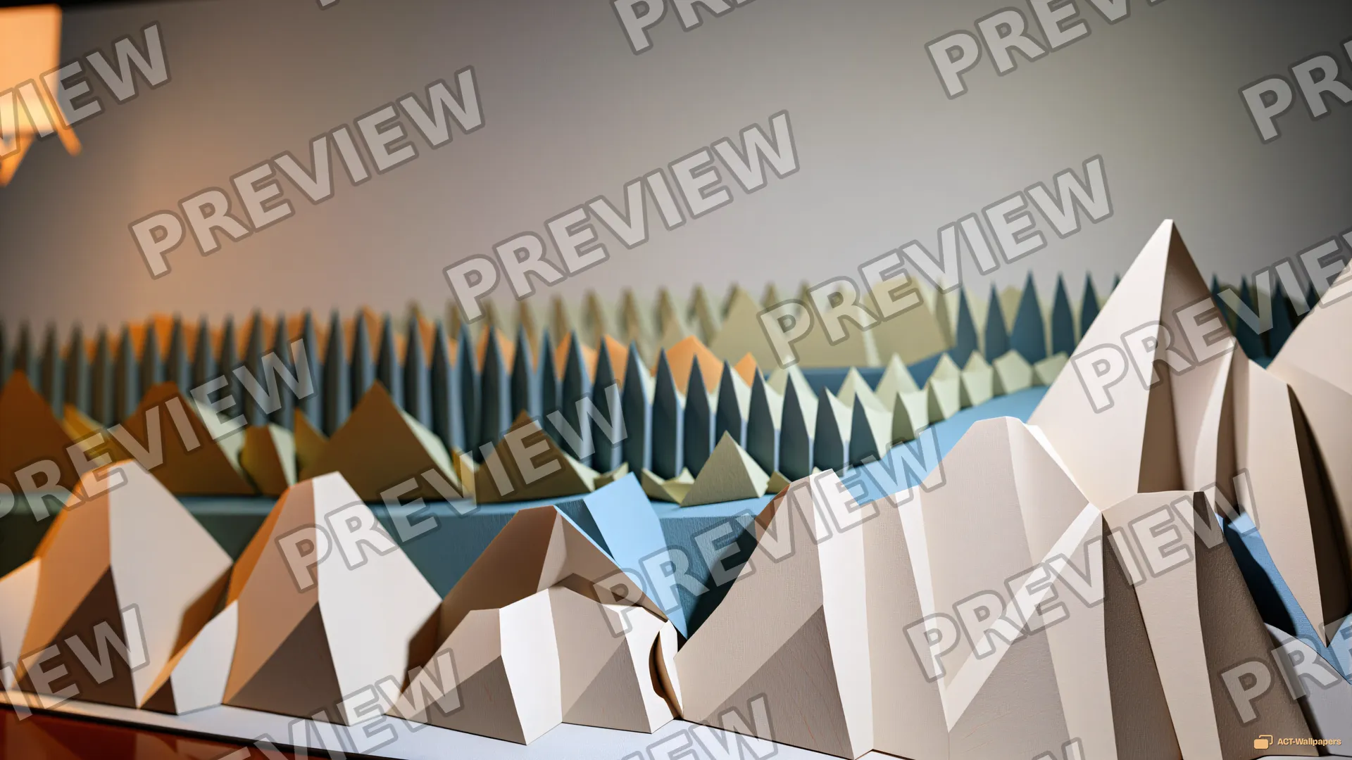 Layered Paper Diorama — Paper dioramas 4K wallpaper