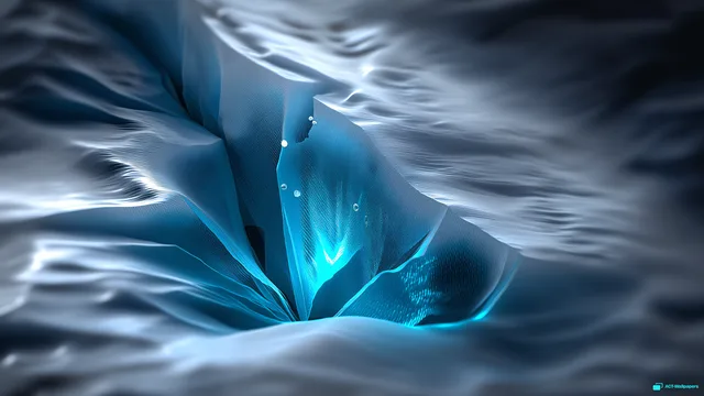 Glacial Ice Core Macro — Ice macro 4K wallpaper