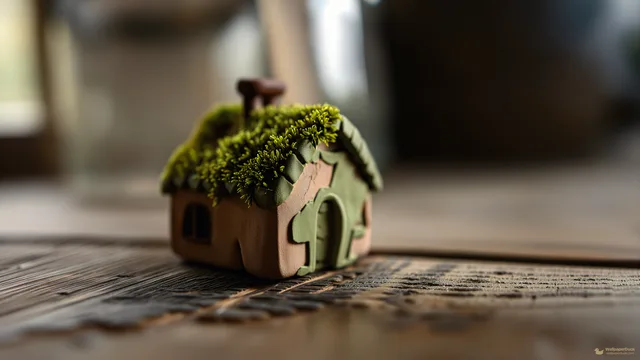 Jarred Garden Home — Miniature worlds 4K wallpaper