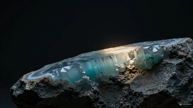 Calcite Geode Transmission — Crystals & minerals 4K wallpaper