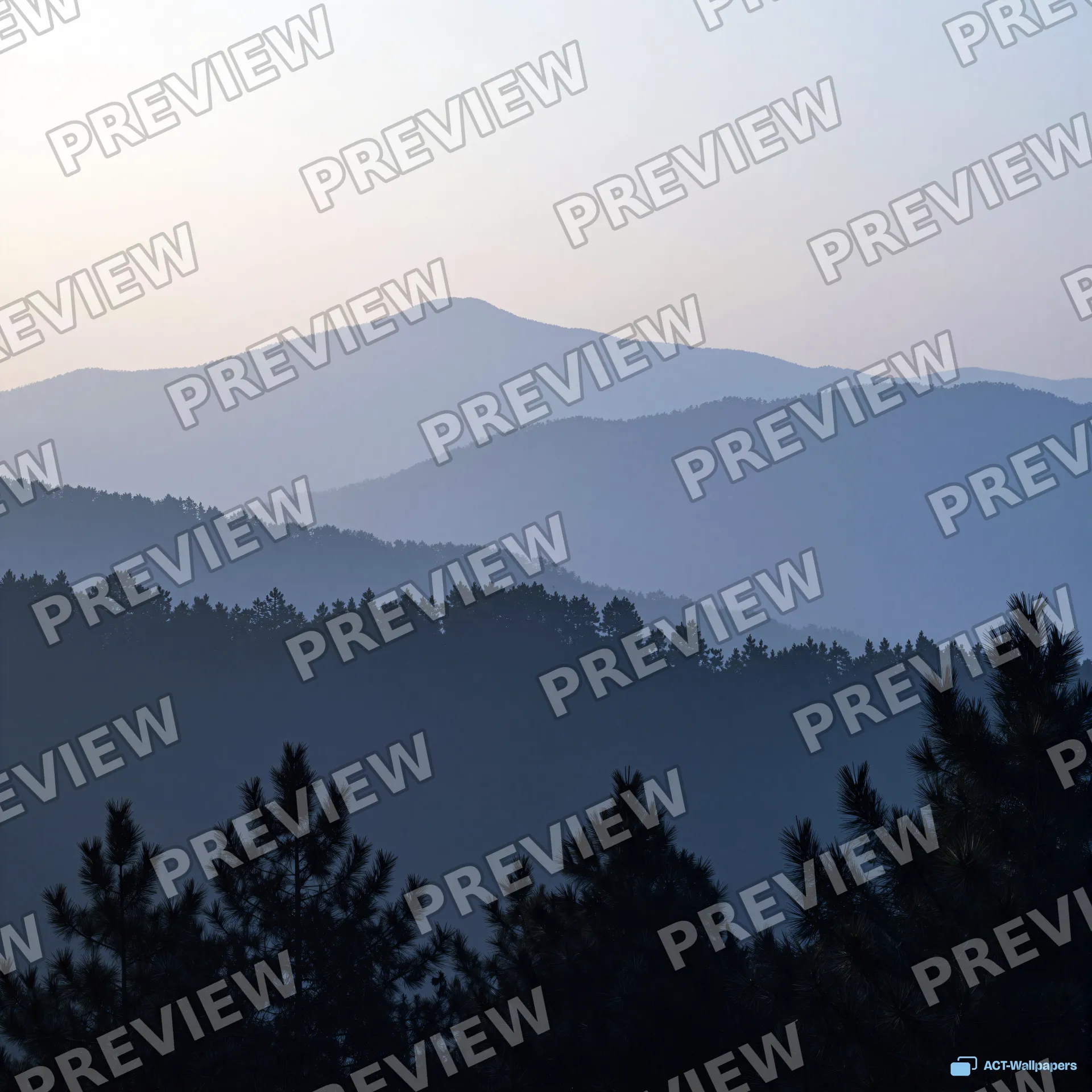 Misty Ridge Layers — Layered silhouettes 4K wallpaper