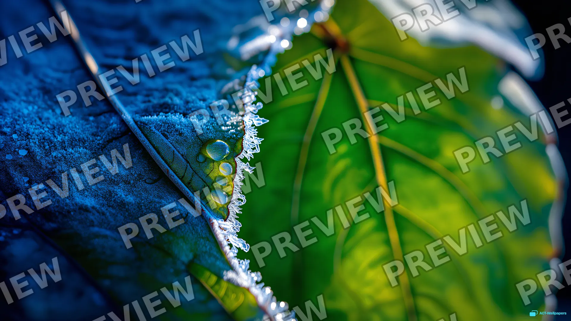 Split Season Leaf Macro — Split-season leaves 4K wallpaper