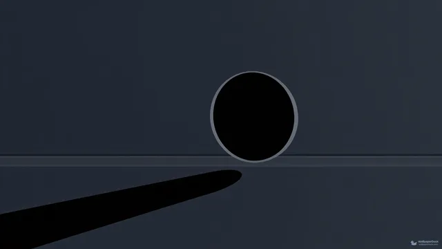 Ominous Geometric Void — Minimal geometric 4K wallpaper