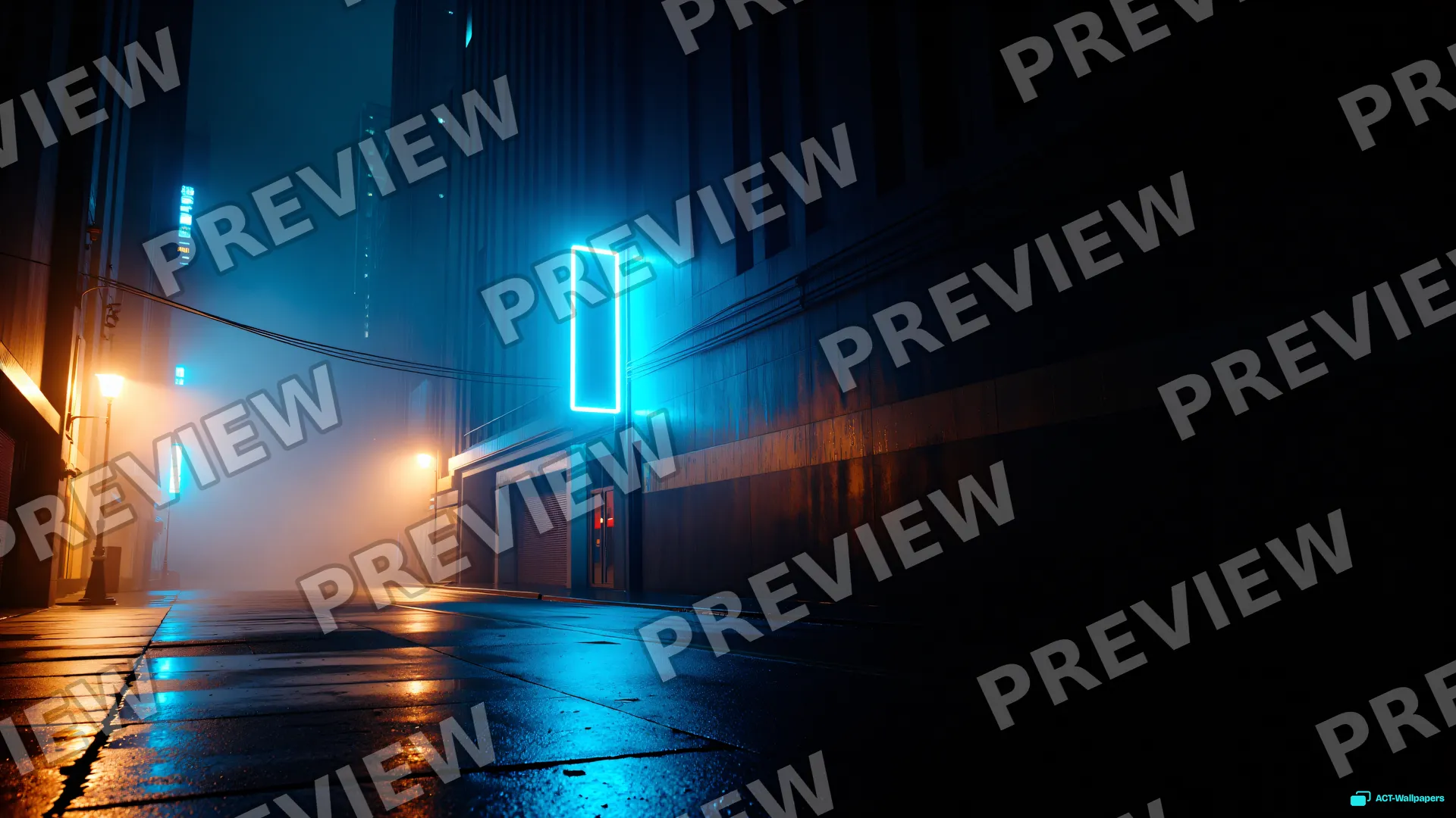 Neon Canyon Rain — Cyberpunk city 4K wallpaper