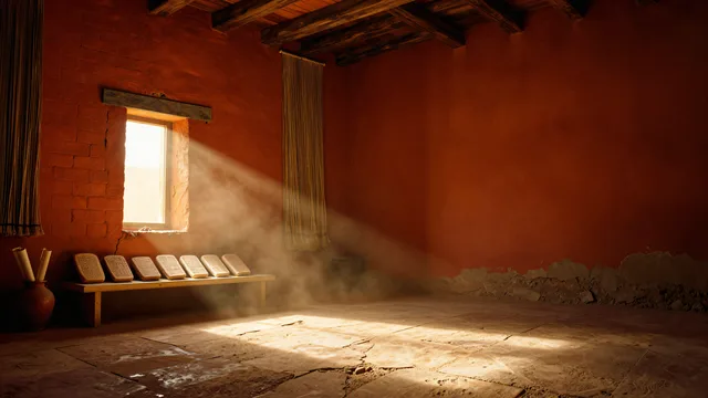 Babylonian Dust Light — Babil kutuphanesi 4K wallpaper