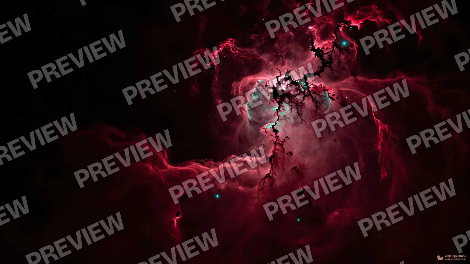 Crimson Ionized Turbulence — Cosmic & astrophotography 4K wallpaper