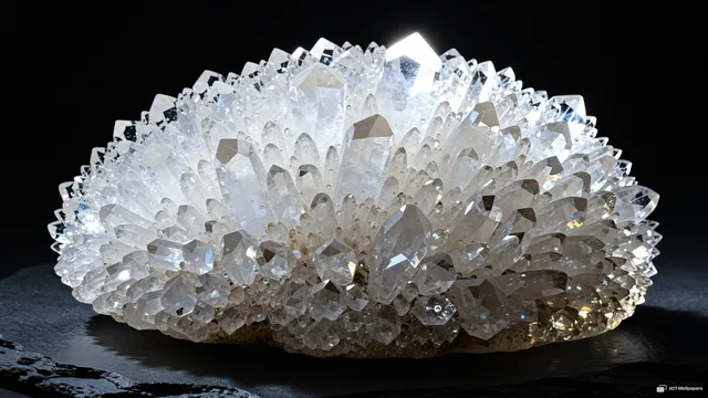 Crystalline Moss Geode — Crystal botanicals 4K wallpaper