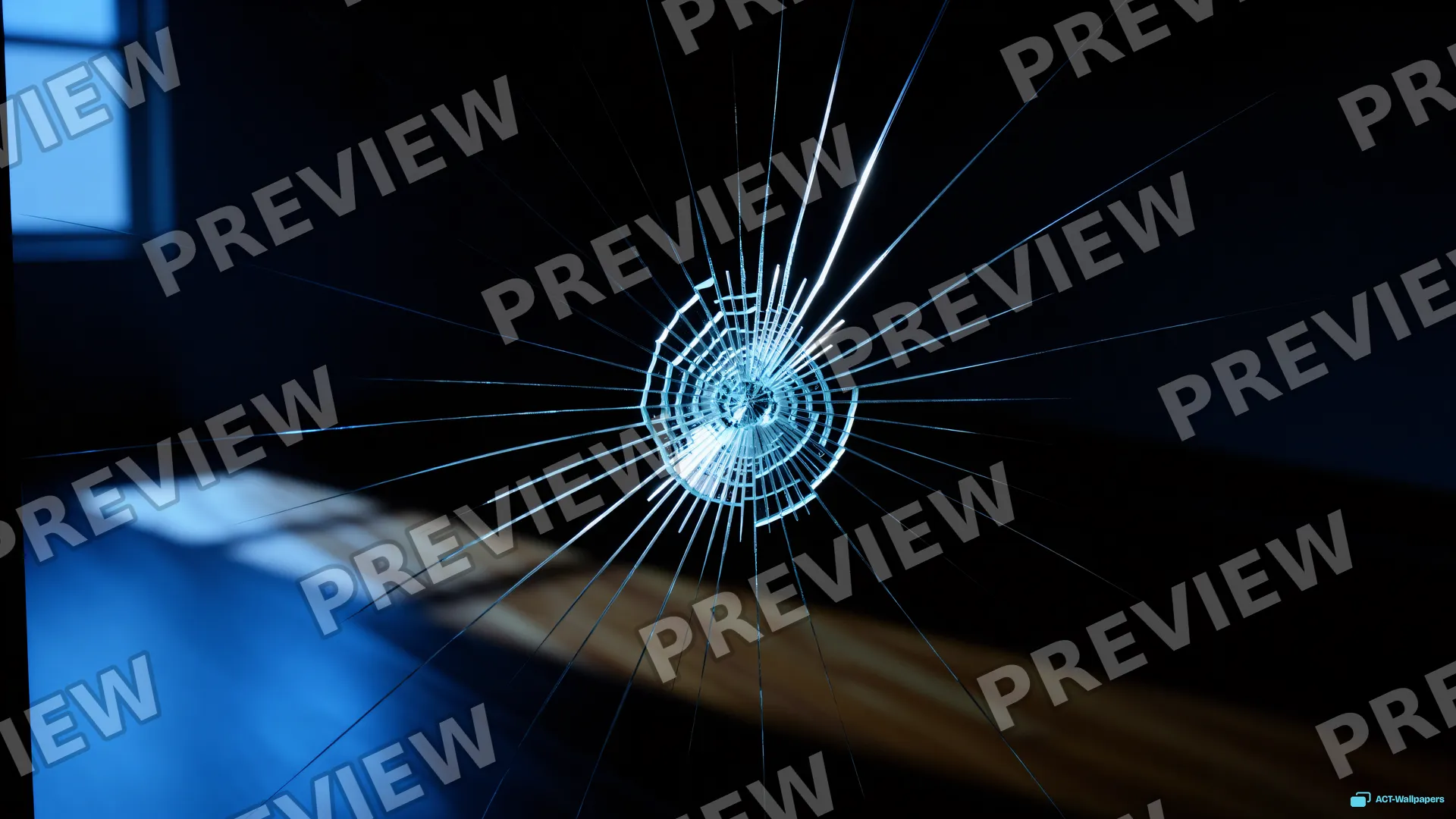 Shattered Glass Caustics — Shattered glass 4K wallpaper