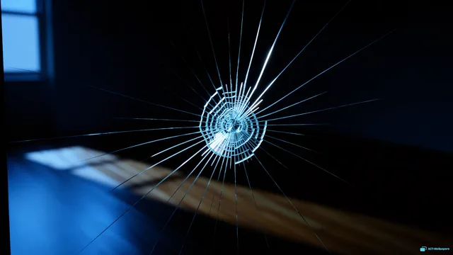 Shattered Glass Caustics — Shattered glass 4K wallpaper