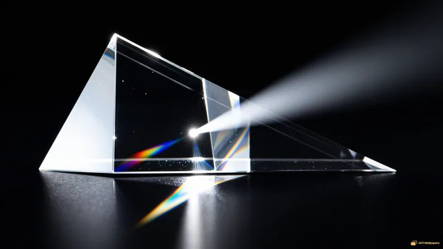 Optical Prism Caustics — Glass & light 4K wallpaper