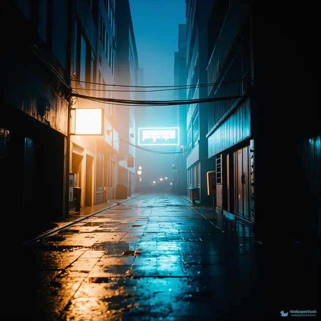Neon Street Canyon — Cyberpunk city 4K wallpaper