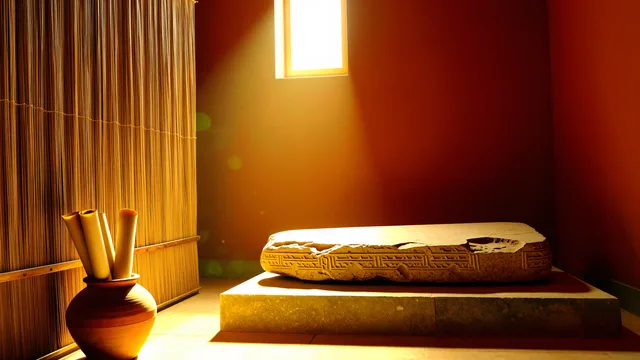 Babylonian Dust Light — Babil kutuphanesi 4K wallpaper