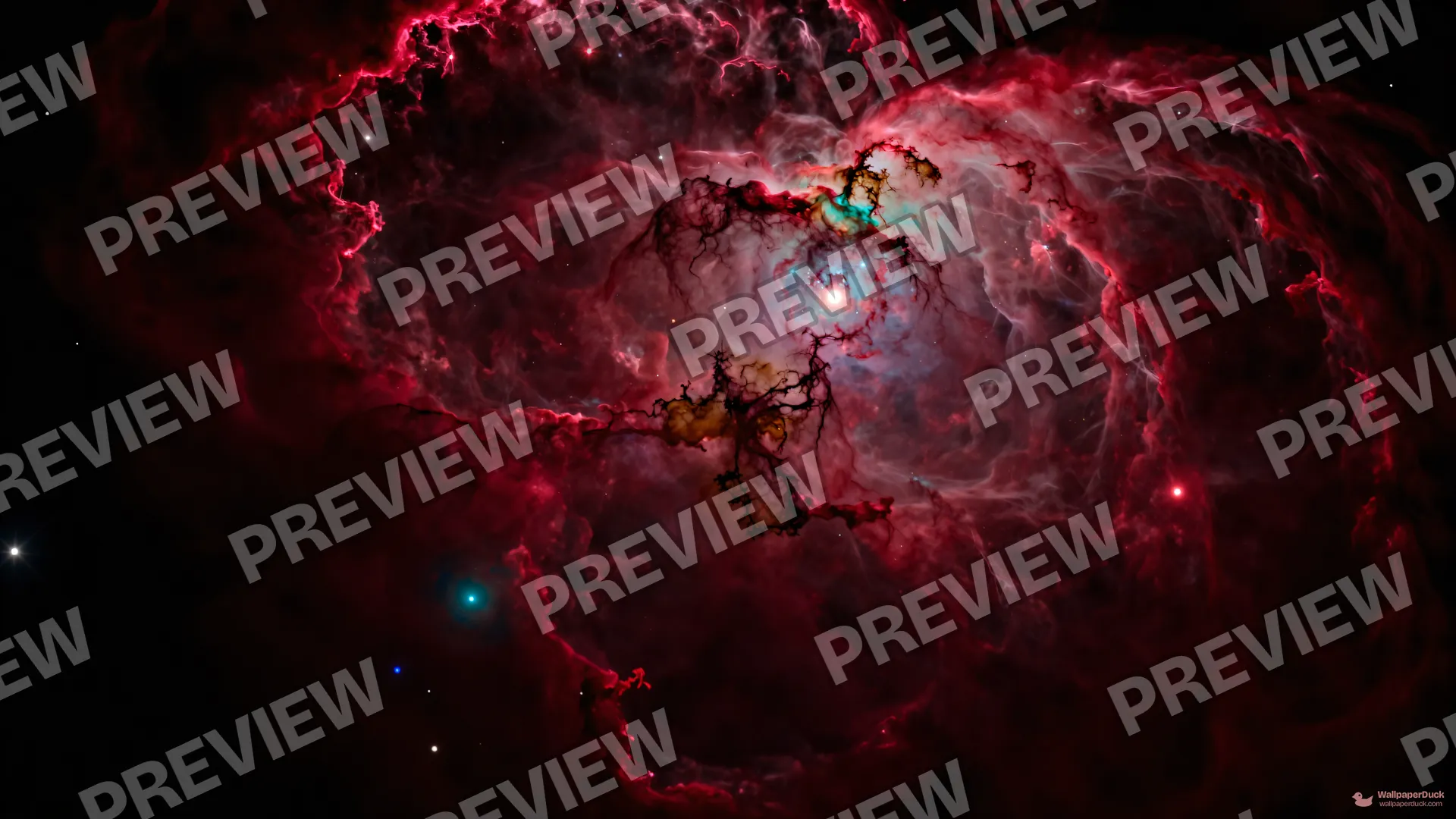 Turbulent H-II Filaments — Cosmic & astrophotography 4K wallpaper