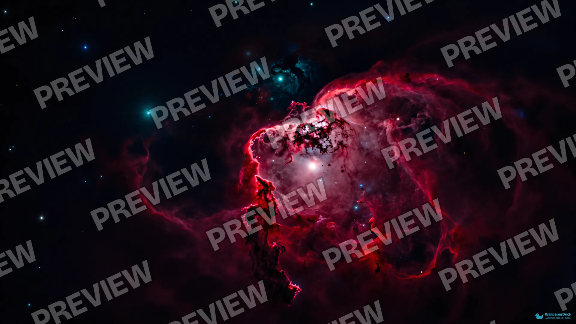 Crimson Ionized Core — Cosmic & astrophotography 4K wallpaper