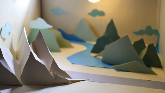 Matte Paper Diorama — Paper dioramas 4K wallpaper