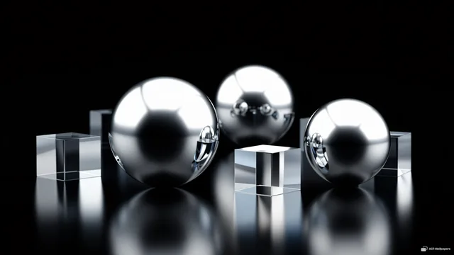 Chrome and Glass Precision — Chrome & glass 4K wallpaper