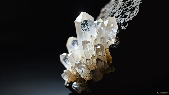 Basalt Quartz Vein — Crystals & minerals 4K wallpaper